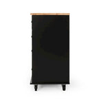 Kitchen Island on Wheels with Door, 2 Drawers, 3 Shelves and Storage Cabinet, 31.5 in. Wide