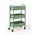 3-Tier Compact Rolling Metal Storage Organizer