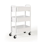 3-Tier Compact Rolling Metal Storage Organizer