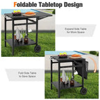 Carrello da cucina e sala da pranzo multifunzionale mobile con due ripiani