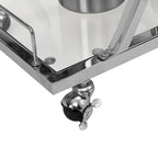 Barwagen mit Weinregal, gehärtetem Glas und Metallrahmen