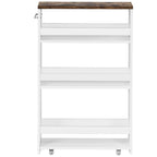 4-Tier Rolling Storage Trolley with Convenient Handle and Large Space