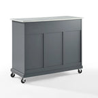 Kitchen Cart with Two Drawers and Three Cabinets - 42.13 in. W x 18 in. D x 36 in. H