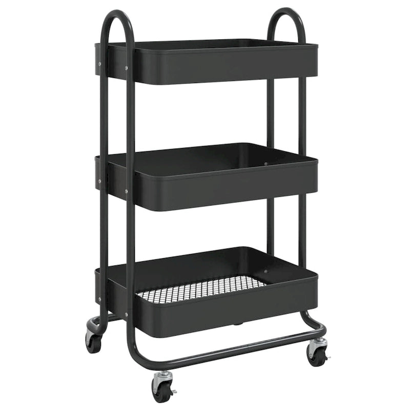 3-Tier Kitchen Trolley Storage Utility Cart - 16.9 x 13.4 x 31.1 in.