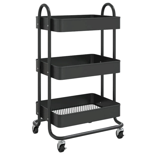 3-Tier Kitchen Trolley Storage Utility Cart - 16.9 x 13.4 x 31.1 in.