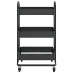 Chariot de cuisine de rangement à 3 niveaux - 42,9 x 34 x 79 cm.