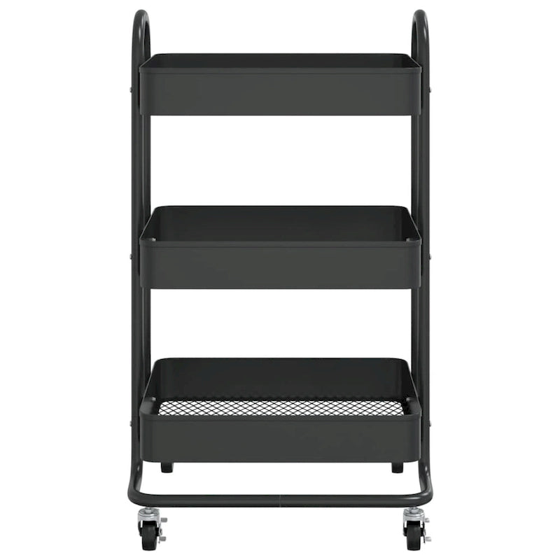 3-Tier Kitchen Trolley Storage Utility Cart - 16.9 x 13.4 x 31.1 in.