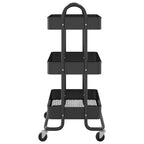 Chariot de cuisine de rangement à 3 niveaux - 42,9 x 34 x 79 cm.