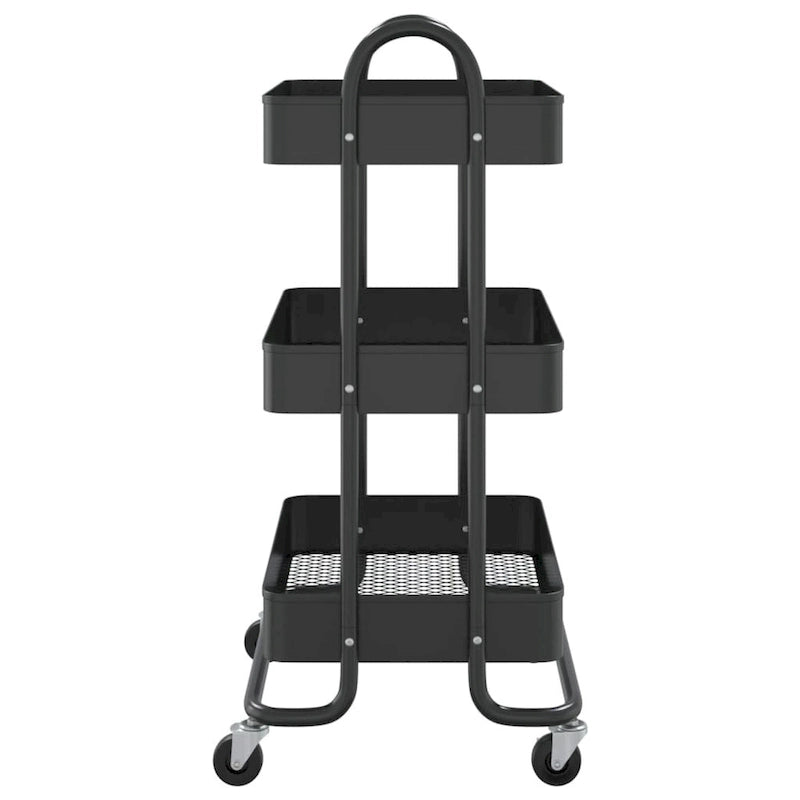 3-Tier Kitchen Trolley Storage Utility Cart - 16.9 x 13.4 x 31.1 in.
