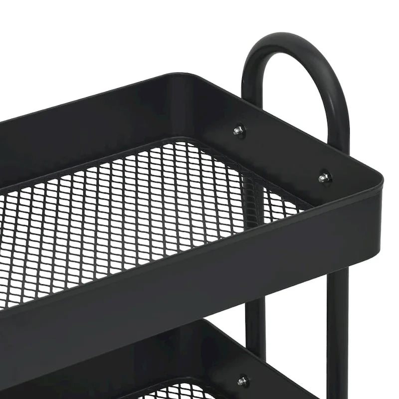 3-Tier Kitchen Trolley Storage Utility Cart - 16.9 x 13.4 x 31.1 in.
