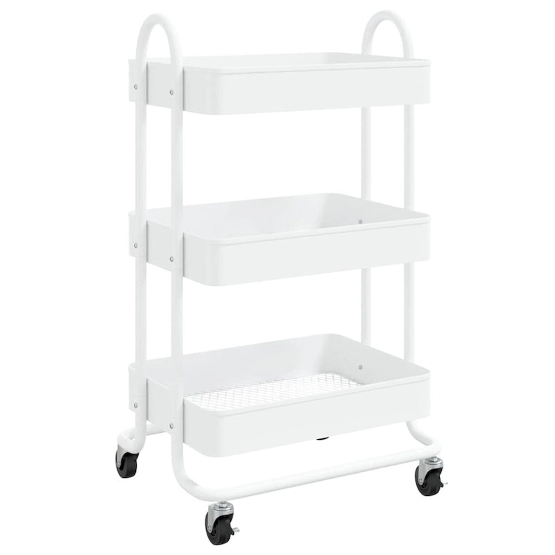 3-Tier Kitchen Trolley Storage Utility Cart - 16.9 x 13.4 x 31.1 in.