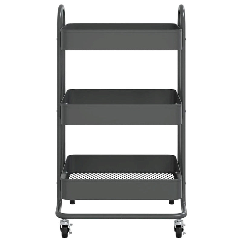 3-Tier Kitchen Trolley Storage Utility Cart - 16.9 x 13.4 x 31.1 in.