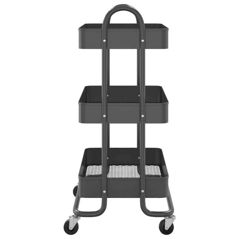3-Tier Kitchen Trolley Storage Utility Cart - 16.9 x 13.4 x 31.1 in.