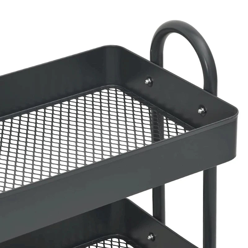 3-Tier Kitchen Trolley Storage Utility Cart - 16.9 x 13.4 x 31.1 in.