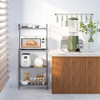 4-Tier Kitchen Storage Rack, Bakers Rack Organizer - 23.5 in. x 13.5 in. x 53.5 in. (L x W x H)