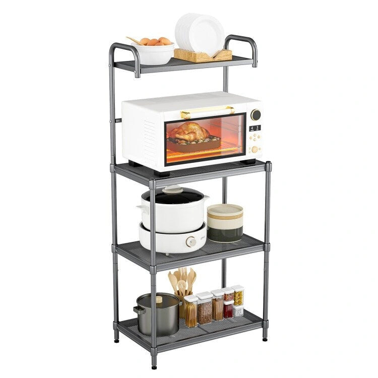 4-Tier Kitchen Storage Rack, Bakers Rack Organizer - 23.5 in. x 13.5 in. x 53.5 in. (L x W x H)