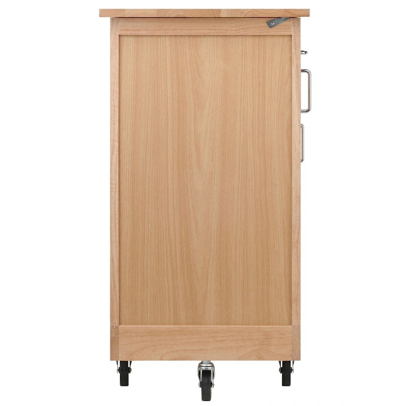 Praktischer Küchenwagen in Naturholzoptik - 42.52 x 18.98 x 35.63 Zoll