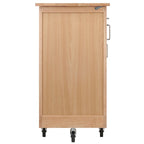 Praktischer Küchenwagen in Naturholzoptik - 42.52 x 18.98 x 35.63 Zoll