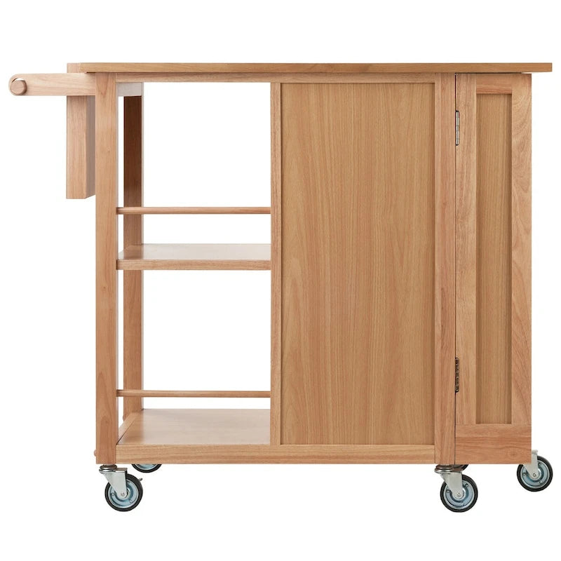 Praktischer Küchenwagen in Naturholzoptik - 42.52 x 18.98 x 35.63 Zoll