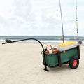 Fishing Trolley in Black Steel - 34.3 x 14.6 x 32.3 in.