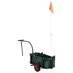Fishing Trolley in Black Steel - 34.3 x 14.6 x 32.3 in.