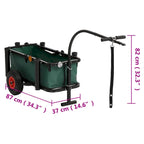 Fishing Trolley in Black Steel - 34.3 x 14.6 x 32.3 in.