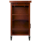 Extendable Top Kitchen Cart in Walnut Finish - 27.56 x 18.35 x 33.46 in.