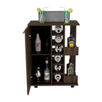 Carrello bar con quattro ruote piroettanti per cucina, feste e soggiorno