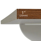 53.7 in. Farmhouse Kitchen Island with Power Outlets and 2 Sliding Barn Doors