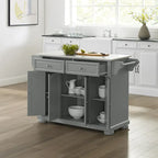 Keukeneiland met granieten blad - 18 in. D x 51.5 in. W x 36 in. H