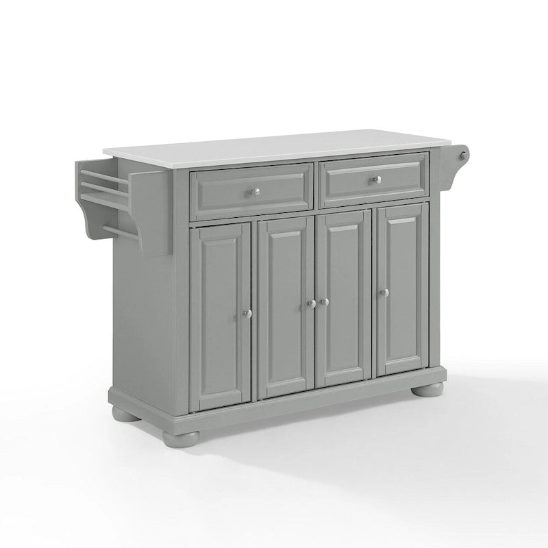Granite Top Kitchen Island - 18 in. D x 51.5 in. W x 36 in. H
