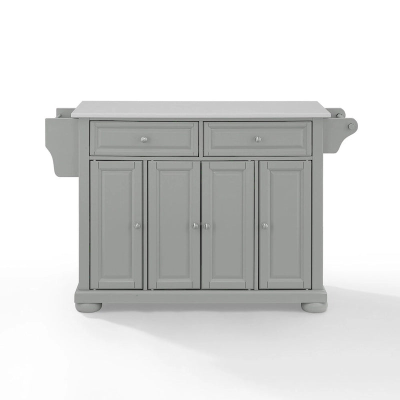 Keukeneiland met granieten blad - 18 in. D x 51.5 in. W x 36 in. H