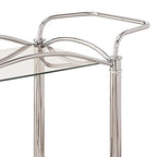 Servierwagen aus Metall in Silber