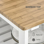Rolling Kitchen Island with Storage, Wine Rack, Shelves, Drawer and Cabinet
