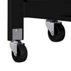 Multi-Functional Kitchen Island Cart with 2-Door Cabinet and Wine Rack